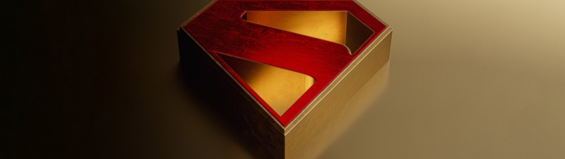 Superman, 8K, Minimalist, Logo, 5K, Golden background