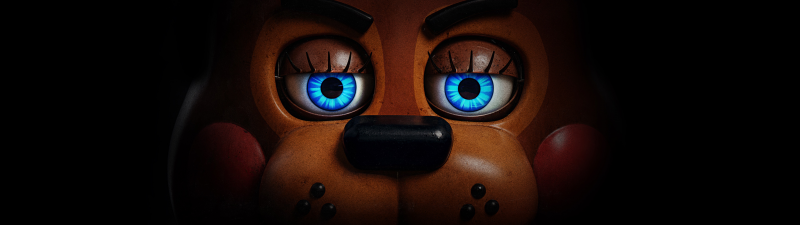 Freddy Fazbear, Five Nights at Freddy's 2, 2025 Movies, Black background, 5K