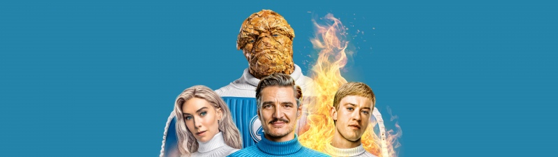 The Fantastic Four: First Steps, 8K, Superheroes, Mister Fantastic, Invisible Woman, Human Torch, 5K