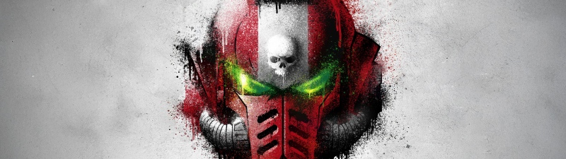 Blood Angels, Warhammer 40K, Graffiti, Game poster, 5K, Drippy artwork, Space Marines