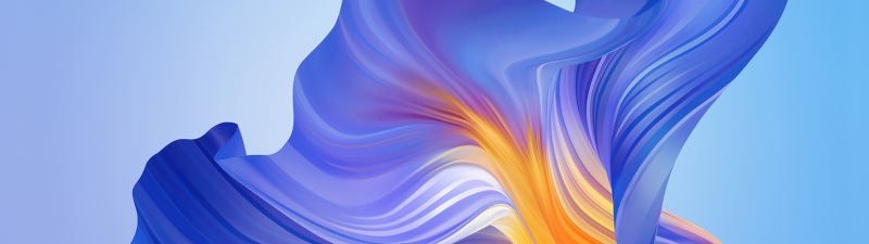 Blue abstract, Flow, Gradient background, Vibrant, 5K, Stock