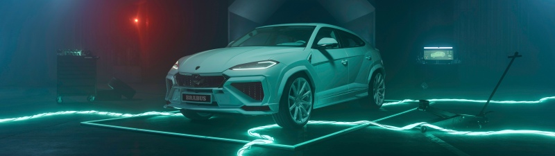Brabus 900 MINT, Lamborghini Urus SE, 5K, 2026, Neon lighting, Dark theme