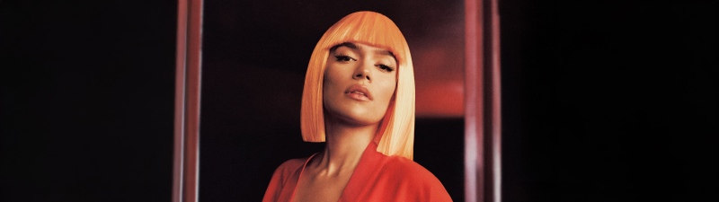 Karol G, Crazy Horse Paris, Latin Pop Star, 5K, 8K, Red dress