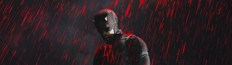 Daredevil: Born Again, Matt Murdock, Season 2, 2026 series, Dark background, 5K