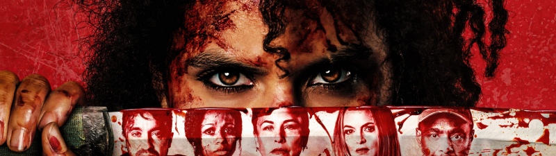 They Will Kill You (2026), Zazie Beetz, 5K, Movie poster, Blood, Red background