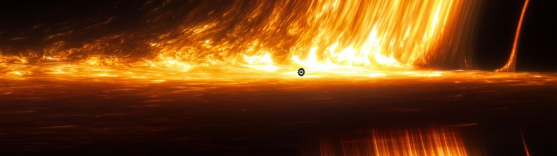 Gargantua, Endurance, Interstellar, Black hole, 5K, Outer space