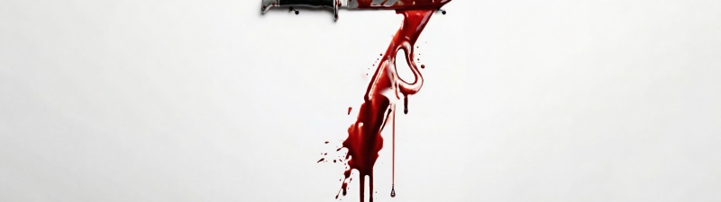 Scream 7, Bloody knife, 2026 Movies, White background, 5K