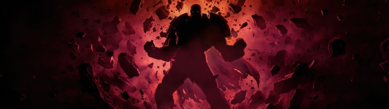 Onslaught, Marvel Comics, 5K, Concept Art, Red background