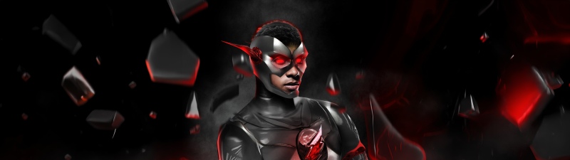 Black Flash, DC Comics, DC Superheroes, Dark background, 5K