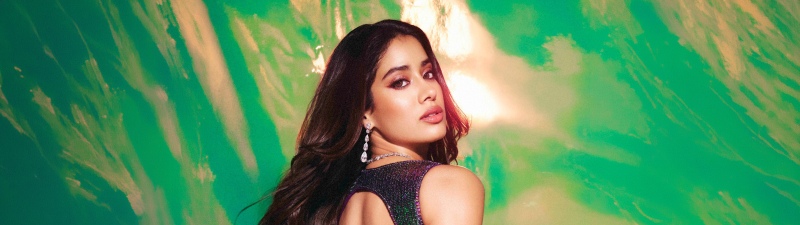 Janhvi Kapoor in Saree, 5K wallpaper