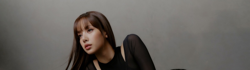 Lisa, Photoshoot, 2026, 5K, 8K, Dark theme, Black dress
