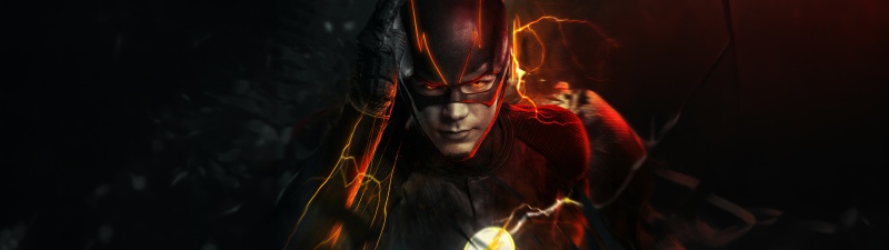 The Flash, Badass, Barry Allen, 5K, DC Comics, DC Superheroes, Dark red