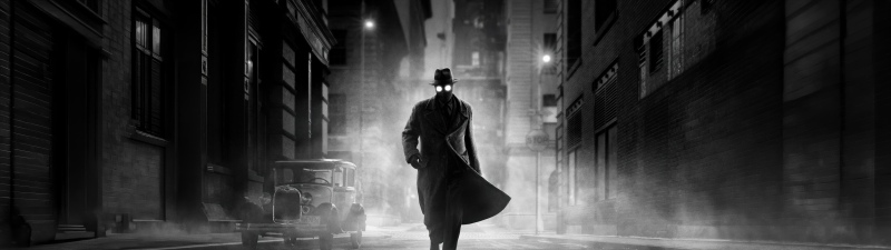 Ben Reilly, Spider-Noir, Black and White, 2026 Movies, 5K, Marvel Studios, Monochrome background