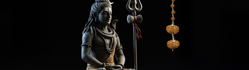 Lord Shiva, Meditation, Hindu God, Rudraksha, Spiritual, Dark background, 5K, Mahadev