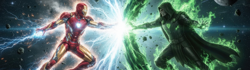Iron Man vs Doctor Doom, 5K, Marvel Comics, Avengers: Doomsday, Iron Man, Doctor Doom