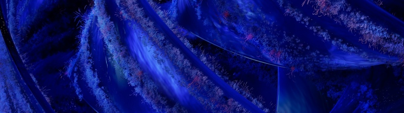 Abstract art, Deep blue, Swirls, Organic, Futuristic, Blue abstract, 3D Render, Microsoft Design