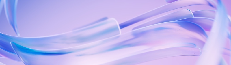 Glossy, Refraction, Gradient background, Fluidic, Purple, Blue, Translucent, Modern, Microsoft Design