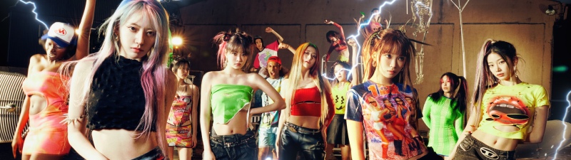 Crazy (Le Sserafim), Group, Sakura Miyawaki, Kim Chaewon, Huh Yunjin, Hong Eunchae, Kazuha, Le Sserafim