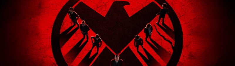 Agents of SHIELD, TV series, Marvel Cinematic Universe, Red background