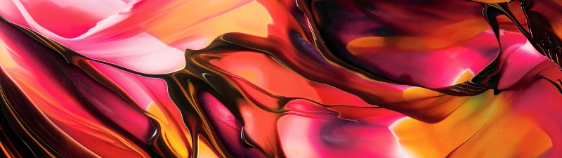Liquid art, Abstract background, Fluid abstract, Red abstract, Ultrawide, 5K