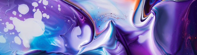 Vibrant, Fluid abstract, Fluid art, Paint, Swirls, 5K, Purple abstract