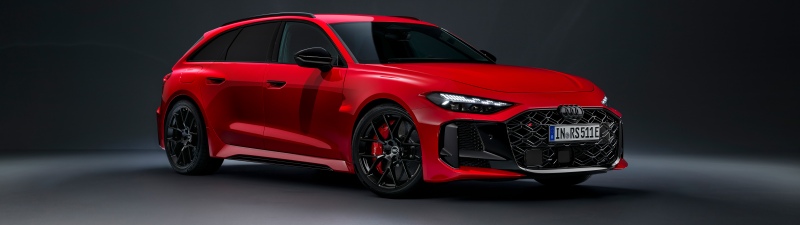 Audi RS 5 Avant, 2026, Red cars, 5K