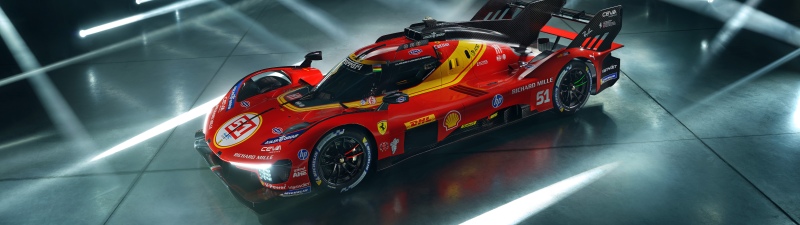 Ferrari 499P, 2026, 5K, 8K, Le Mans Hypercar, Lighting