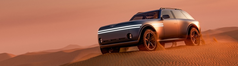 Genesis X Gran Equator Concept, 5K, Desert, Futuristic