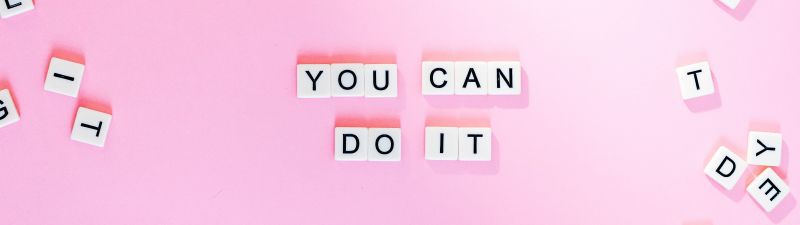 You Can Do It, Pink background, Girly backgrounds, Motivational, Popular quotes, Letters, Aesthetic, 5K, Pastel pink, Pastel background