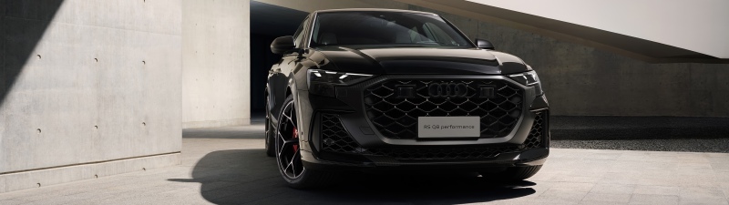 Audi RS Q8 performance, 5K, Luxury SUV, Black cars
