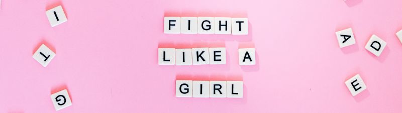 Fight Like A Girl, Pink background, Letters, Girly backgrounds, Popular quotes, Aesthetic, 5K