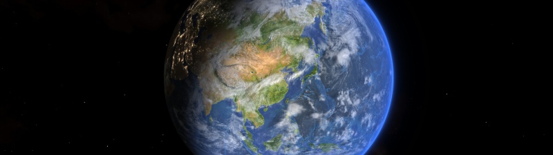 Planet Earth, Dark background, Huawei MatePad Edge, Stock, 5K