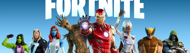 Fortnite, Season 4, Nexus War, Marvel Superheroes, Crossover