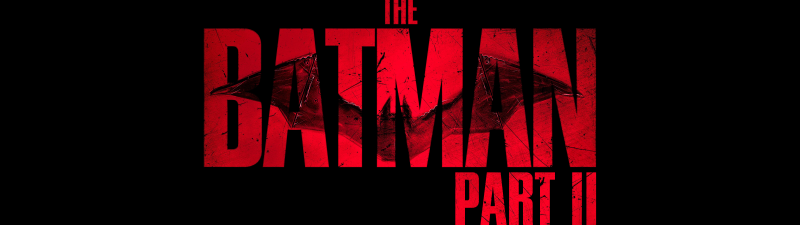 The Batman: Part II (2027), Logo, 5K, Black background, DC Comics, 2027 Movies