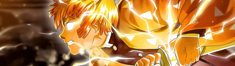 Zenitsu Agatsuma, Thunder Breathing, 5K, Demon Slayer: Kimetsu no Yaiba, Lightning