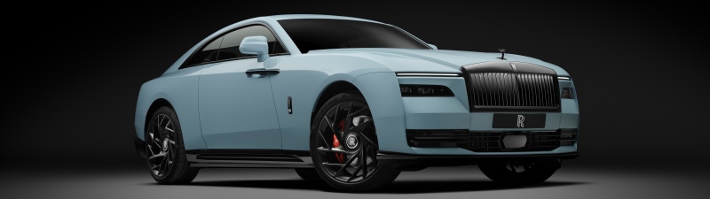 Rolls-Royce Black Badge Spectre, 2026, 5K, 8K, Dark background