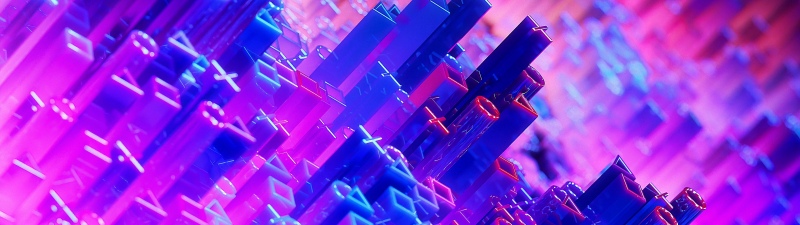 DualSense Gaming Monitor, Stock, 3D Render, PlayStation, Neon, Vibrant