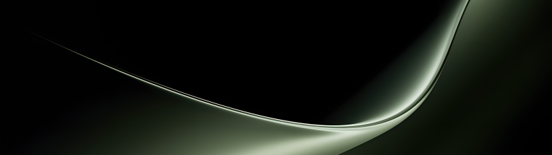 Abstract Waves, Green abstract, Microsoft Surface Laptop, Stock, 5K, Black background, Dark abstract, Metallic