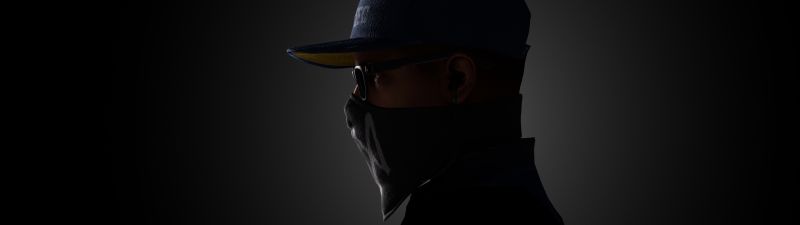 Marcus Holloway, Watch Dogs 2, Dark background, 5K, 8K