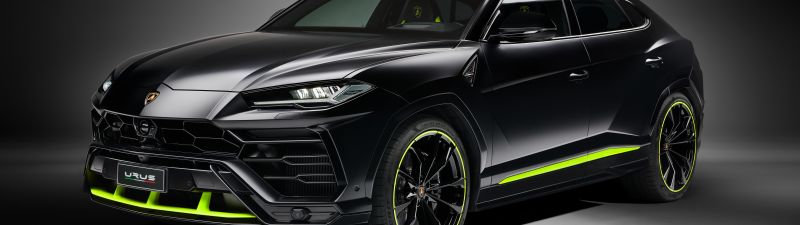 Lamborghini Urus Graphite Capsule, Black cars, 2021, Dark background, 5K, 8K
