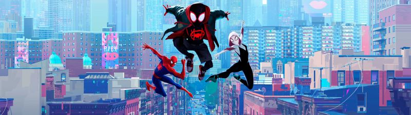 Spider-Man: Into the Spider-Verse, Miles Morales, Spider-Man, Spider-Gwen, Marvel Cinematic Universe, 5K, Spiderman