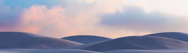Windows 10X, Sand Dunes, Desert, Landscape, Evening, Microsoft Surface