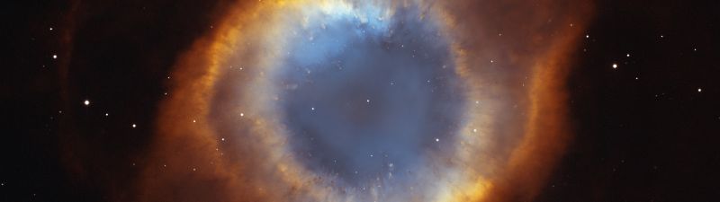 Helix Nebula, Constellation, Aquarius, Galaxy, Astronomy, Stars, Dark background, Eye Illustration, Cosmos, 5K