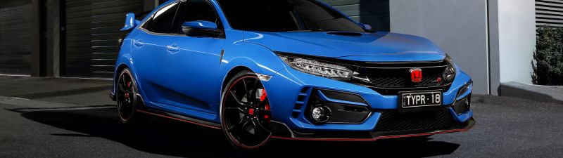 Honda Civic Type R, 2021, 5K, Dark background