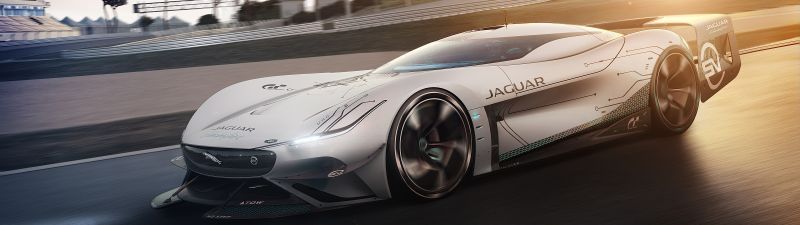 Jaguar Vision Gran Turismo SV, Race track, Hypercars, Concept cars, 2021, 5K, 8K