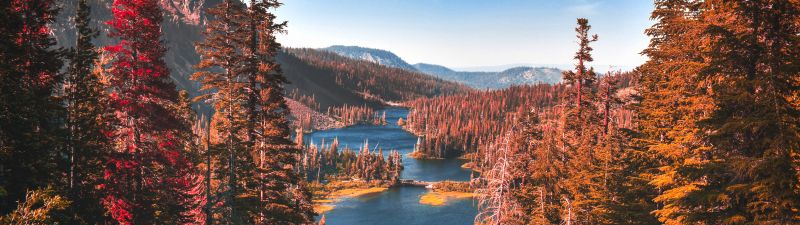 Yosemite National Park, River, Forest, Autumn, Scenery, Landscape, Trees, Valley