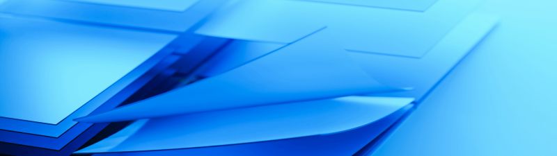 Windows logo, Blue, Layers, 5K, Blue background