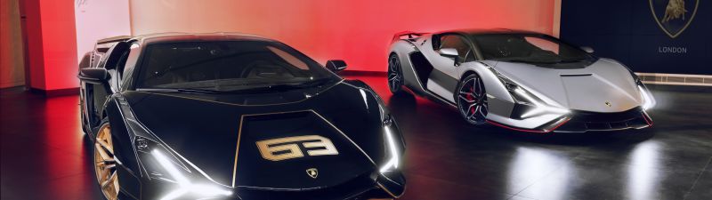 Lamborghini Sián FKP 37, Luxury cars, 2021, 5K