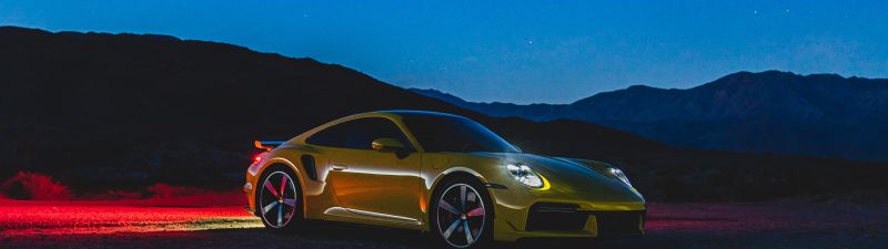 Porsche 911 Turbo, Night, 5K, 8K, 2021