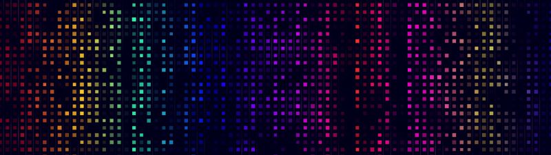 Mosaic, Multicolor, Pattern, Texture, Dark background, Backdrop, Art, Colorful, Squares, Dark aesthetic